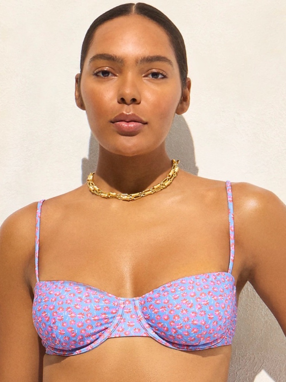 J Crew Preppy balconette underwire bikini top NWT 
32B
